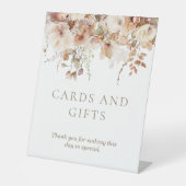 Elegante neutrale Brautparty-Karten Sockelschild (Vorderseite)