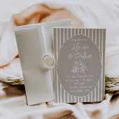 Elegante, neutrale Einladung zur Hochzeit