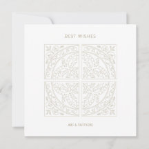 Elegante, neutrale Geburtstagskarte für Unternehme