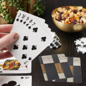 Elegante neutrale gepolsterte Farbblock-Klassiker- Spielkarten (In Situ)