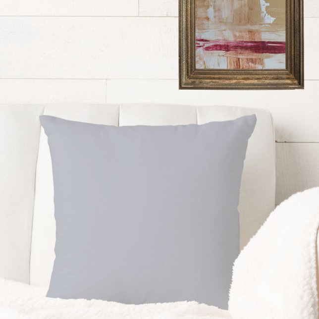 Elegante neutrale, graue Solid Color Schlicht Kissen (This elegant neutral solid gray throw pillow will complement both traditional 
+ contemporary styles)