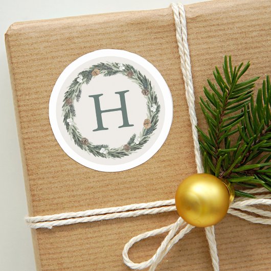 Elegante, neutrale Grünanlage Pinakothek Züst Runder Aufkleber