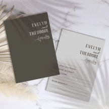 Elegante, neutrale Linie Blume Hochzeit