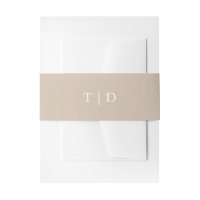 Elegante, neutrale Monogramm Moderne Hochzeit
