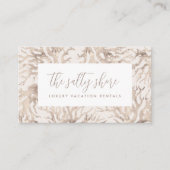 Elegante neutrale Ozeankoralle Visitenkarte (Vorderseite)