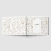 Elegante, neutrale Toilettenspulendusche Gästebuch (Voll)