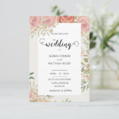 Elegante neutrale Wasserfarben Einladung (Stehend Vorderseite)