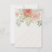 Elegante neutrale Wasserfarben Einladung (Rückseite)