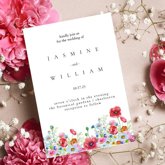 Elegante neutrale Wasserhymne Folieneinladung