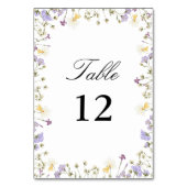 Elegante neutrale Wasserhymne Tischnummer (Vorderseite)