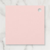 Elegante New Chapter Floral Bow Book Baby Shower Geschenkanhänger (Rückseite)