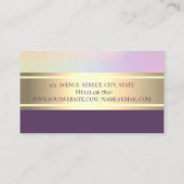 Elegante New Orleans Club Visitenkarte (Rückseite)