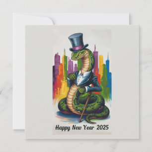 Elegante New Year 2025 Card für Business Professio Feiertagskarte