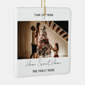 Elegante New Zuhause Script Ornament (Rechts)