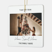 Elegante New Zuhause Script Ornament (Links)