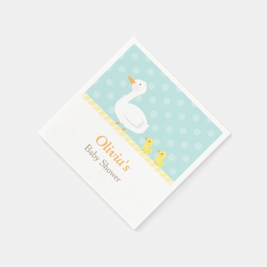 Elegante Niedlich Duck Twins Baby Duwer Party Supp Serviette (Ecke)