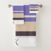 Elegante Niedlich gestreifte, individuell anpassba Badhandtuch Set (Insitu)