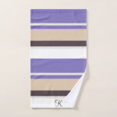 Elegante Niedlich gestreifte, individuell anpassba Badhandtuch Set (Handtuch)