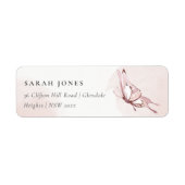 ELEGANTE NIEDLICHE BLUSH WATERCOLOR-BUTTERFLY-ADRE (Vorne)