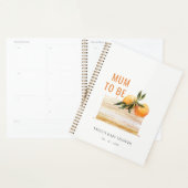 Elegante Niedliche Boho Orange Fruit Cake Babydusc Planer (Anzeige)