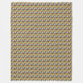 Elegante Niedliche botanische Blume Fleecedecke (Vorderseite)