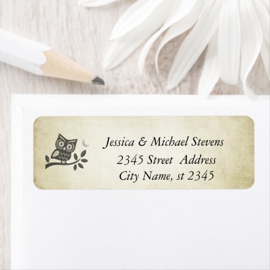 Elegante niedliche Eule romantisch Vintag (Insitu)