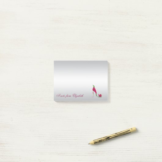 Elegante Niedliche Girly Stylish ,High Heels Post-it Klebezettel (Auf Schreibtisch)