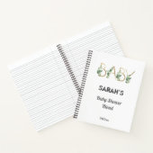 Elegante Niedliche Grünpflanzen Blumenspendenliste Notizblock (Innenseite)