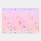 Elegante Niedliche holografische Weihnachtsmuster Geschenkpapier Set (Vorderseite 3)