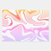 Elegante Niedliche holografische Weihnachtsmuster Geschenkpapier Set (Vorderseite)