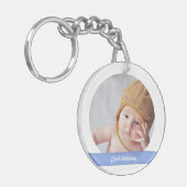 Elegante Niedliche New Baby Boy Sisters Fotos Keep Schlüsselanhänger (Vorderseite links)