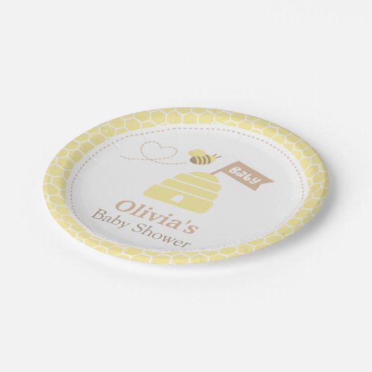 Elegante niedliche pappteller (Schrägansicht)