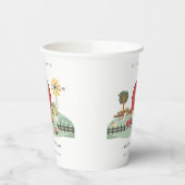 Elegante Niedliche Red Barnyard Farm Animal Baby S Pappbecher (Links)