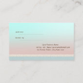 Elegante Niedliche Referenzkarte Empfehlungskarte (Rückseite)