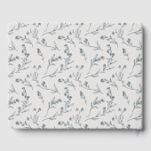 Elegante Niedliche Rose Blumenkohl-Hochzeit Gästebuch (Rückseite)