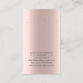 Elegante Niedliche Rose Gold Diamonds Lotus Visitenkarte (Rückseite)