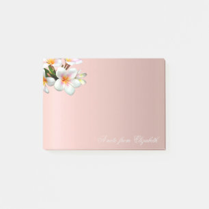 Elegante Niedliche stilvolle Girly Blume Post-it Klebezettel