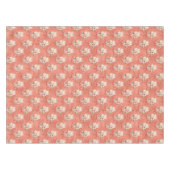 Elegante Niedliche Wasserfarbe Rosa Creme Rote Pum Tischdecke (Vorderseite (Horizontal))