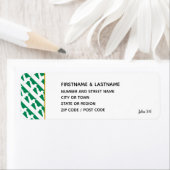 Elegante NIGERIA Map Aufkleber Rücksendeadresse Et (Insitu)