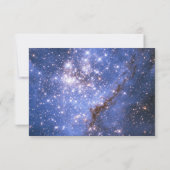 Elegante Night Sky / Space Theme Wedding RSVP Karte (Rückseite)