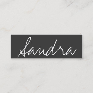 Elegante noble dünne Maskenbildner-Visitenkarte Mini Visitenkarte