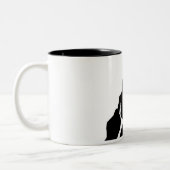 Elegante Nosepicker Kaffee-Tasse Zweifarbige Tasse (Links)