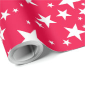 Elegante Nostalgische Weihnachtssterne Geschenkpapier (Rolleneckpunkt)