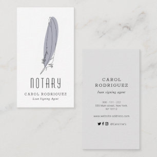 elegante Notarkarte Visitenkarte