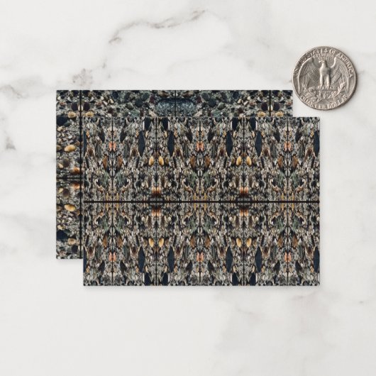 Elegante Note Card Mitteilungskarte (Vorderseite/Rückseite Beispiel)