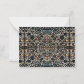 Elegante Note Card Mitteilungskarte (Rückseite)