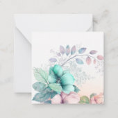 elegante Note Mitteilungskarte (Rückseite)