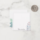 elegante Note Mitteilungskarte (Vorderseite/Rückseite Beispiel)