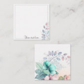 elegante Note Mitteilungskarte (Vorne/Hinten)