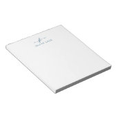 Elegante Note Pad mit Name und Anfangsbuchstabe Notizblock (angewinkelt)